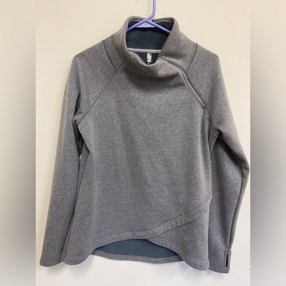 MTA Sport Cowl Side Zip Sweatshirt with thumb holes